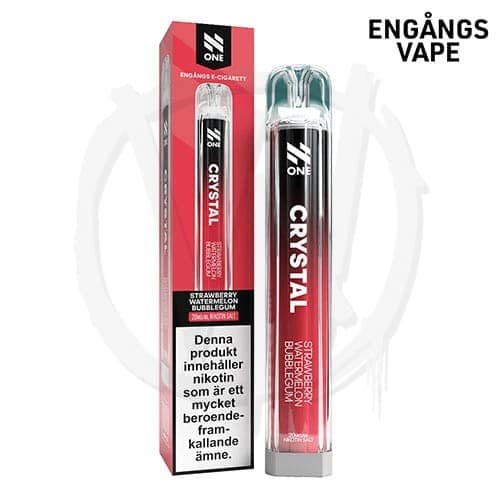 N-ONE Crystal Mesh - Strawberry Watermelon Bubblegum - Engångsvape - 20mg