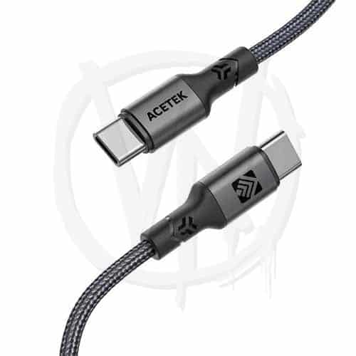 Acetek Nylon - USB C - USB C 1m