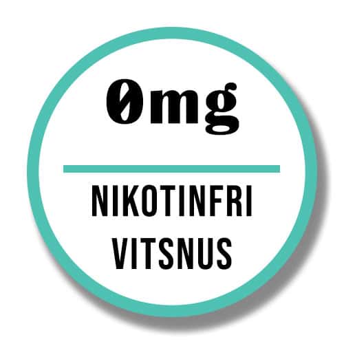 Tobaksfritt & nikotinfritt vitt snus