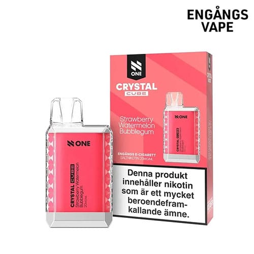 N One Crystal Cube Strawberry Watermelon Bubblegum